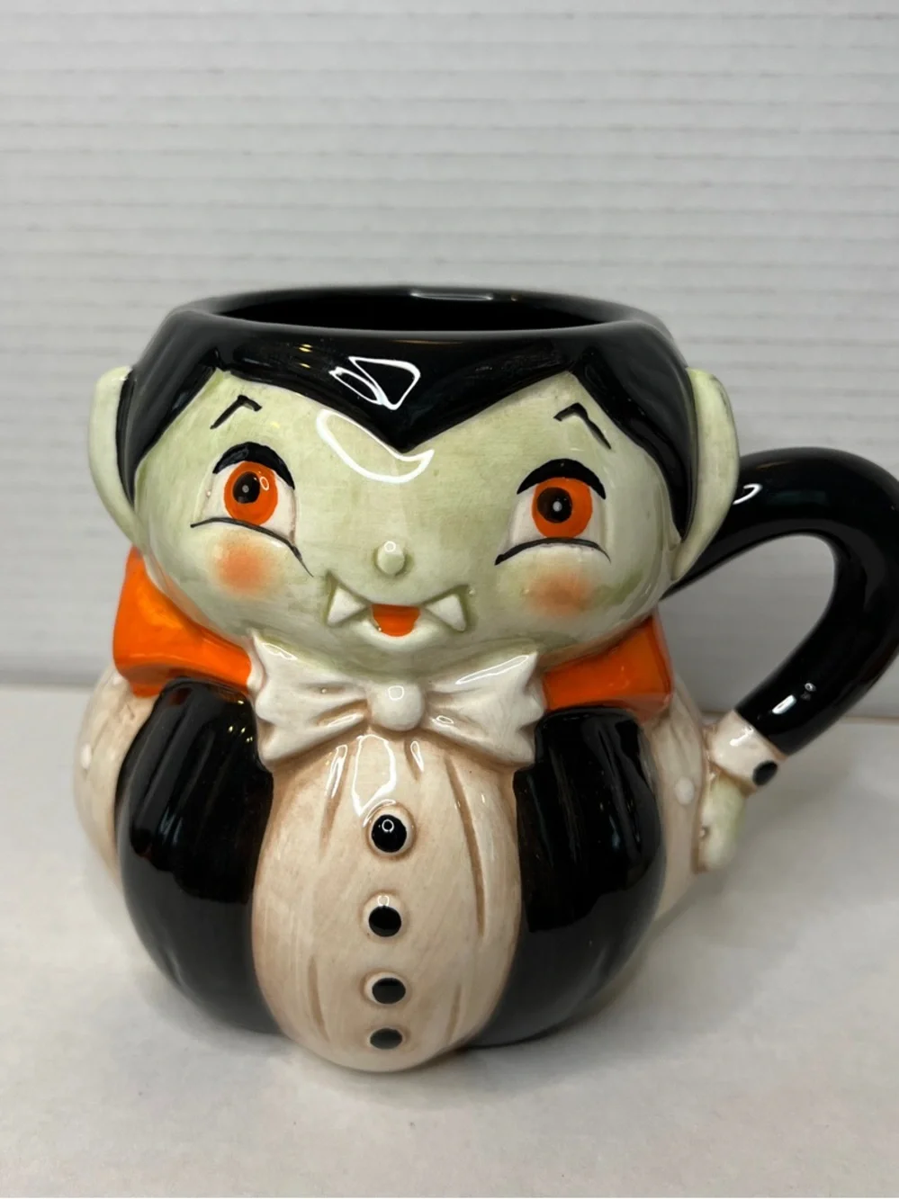 Johanna Parker Retro Halloween Devil Cat Vampire Mummy Large Mug Set New